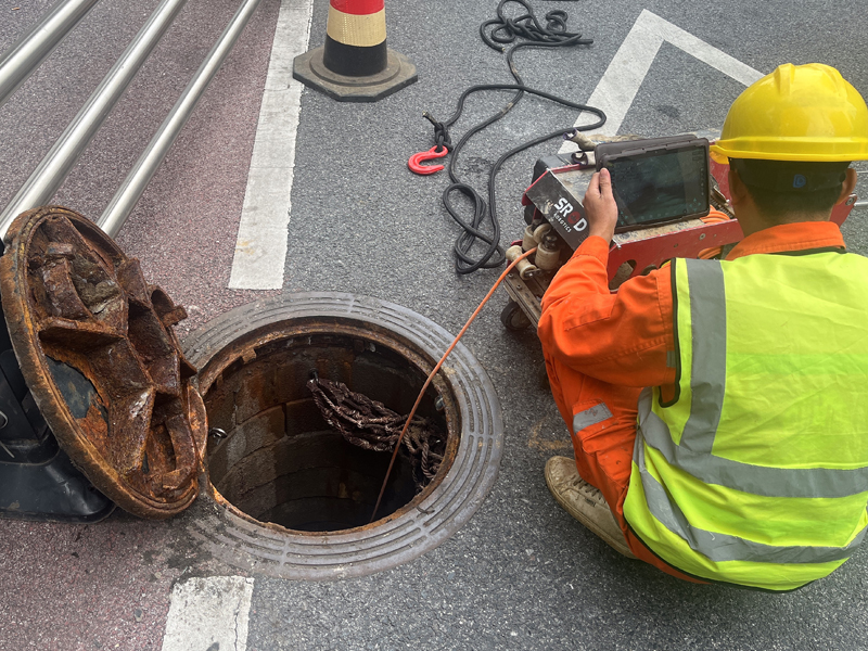 青岛路市政管道内窥检测